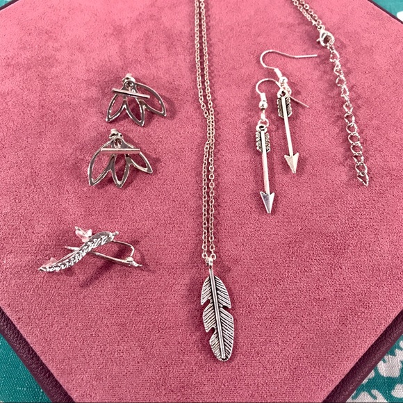 💙💎GRATEFUL💙MAKER💎💙 Jewelry - NEW!💙💎BOHO BUNDLE!💎💙3 EARRING PAIRS & NECKLACE